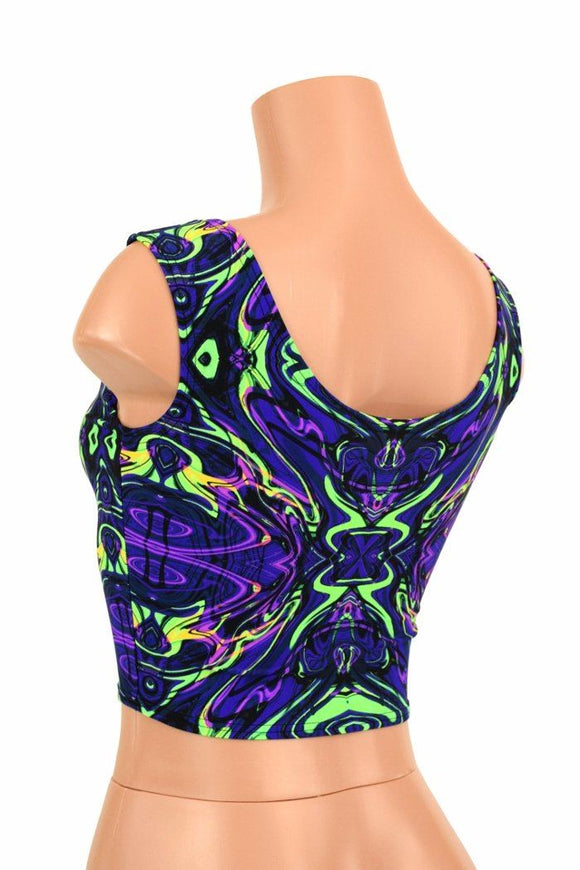 Neon Melt Crop Top - Coquetry Clothing