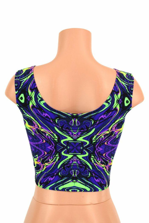 Neon Melt Crop Top - Coquetry Clothing