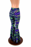 Neon Melt High Waist Bell Bottom Flares - Coquetry Clothing
