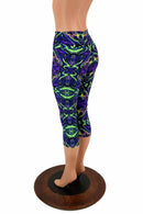 Neon Melt High Waist Capri Leggings - Coquetry Clothing