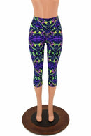 Neon Melt High Waist Capri Leggings - Coquetry Clothing
