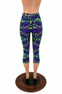 Neon Melt High Waist Capri Leggings - 2
