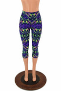 Neon Melt High Waist Capri Leggings - 6