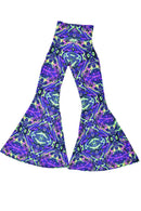 Neon Melt High Waist Solar Flares - Coquetry Clothing