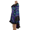 Neon Melt Pirate Coat with Star Noir Trim - Coquetry Clothing