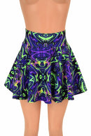 Neon Melt UV GLOW Mini Rave Skirt - Coquetry Clothing