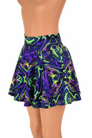 Neon Melt UV GLOW Mini Rave Skirt - Coquetry Clothing