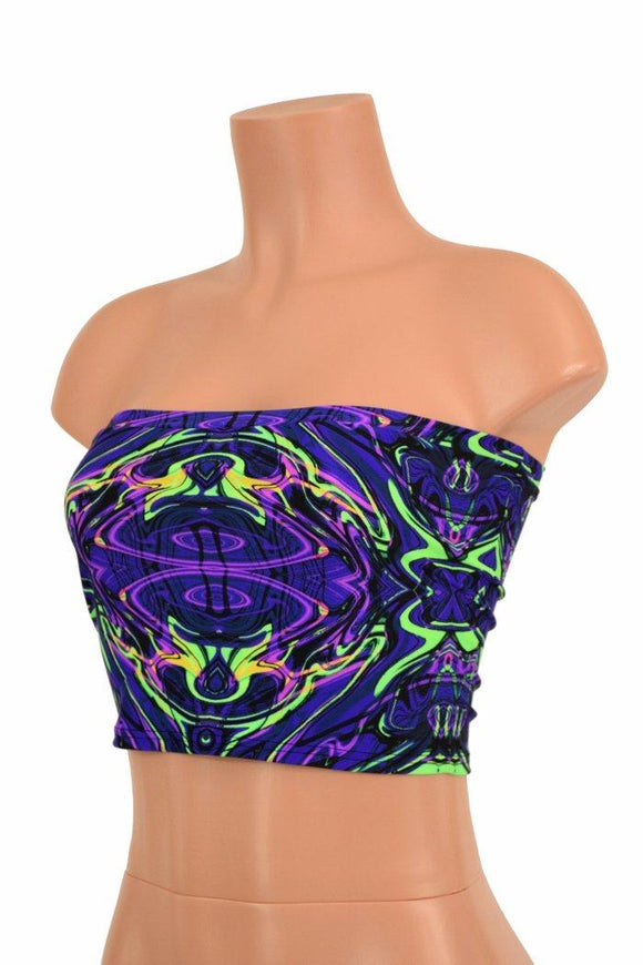 Neon Melt UV Tube Top - Coquetry Clothing