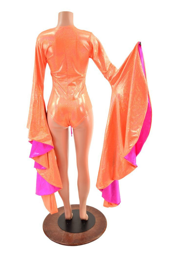 Neon Orange & Pink Sorceress Romper - Coquetry Clothing
