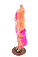 Neon Orange & Pink Sorceress Romper - Coquetry Clothing
