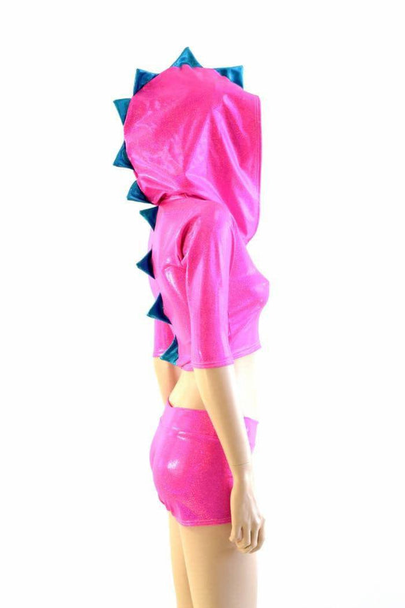 Neon Pink Dragon Hoodie Set - Coquetry Clothing