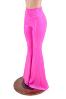 Neon Pink High Waist Solar Flares - Coquetry Clothing