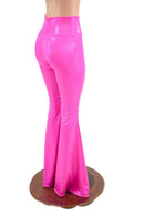 Neon Pink High Waist Solar Flares - Coquetry Clothing
