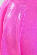 Neon Pink Sparkly Jewel Skater Skirt - Coquetry Clothing