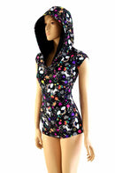 Neon Unicorns & Rainbows Hoodie Romper - Coquetry Clothing