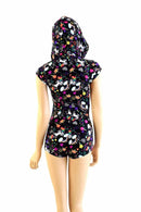 Neon Unicorns & Rainbows Hoodie Romper - Coquetry Clothing