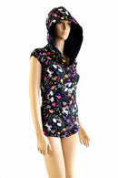 Neon Unicorns & Rainbows Hoodie Romper - Coquetry Clothing