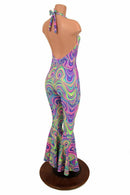 Neon UV Glow Bell Bottom Catsuit - Coquetry Clothing