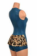 Nile Blue Ruffle Rump Romper - Coquetry Clothing