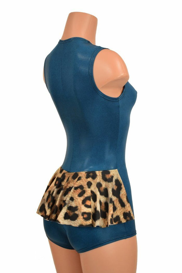 Nile Blue Ruffle Rump Romper - Coquetry Clothing