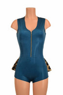 Nile Blue Ruffle Rump Romper - Coquetry Clothing