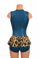 Nile Blue Ruffle Rump Romper - Coquetry Clothing