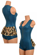 Nile Blue Ruffle Rump Romper - Coquetry Clothing