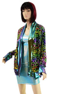 Not A Cardigan in Poisonous with Scarab Trim - Coquetry Clothing