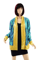 Not A Cardigan in Stardust with Gold Kaleidoscope Trim - Coquetry Clothing