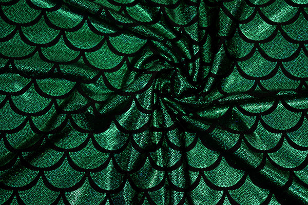Green Dragon Scale Fabric - 4