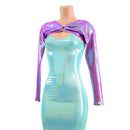 O - ring Front Bolero with Removable Body Wrap Tie in Plumeria - Coquetry Clothing