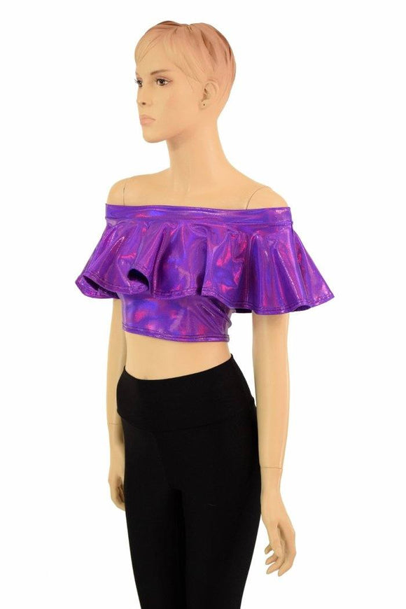 Off Shoulder Crop Top - Coquetry Clothing