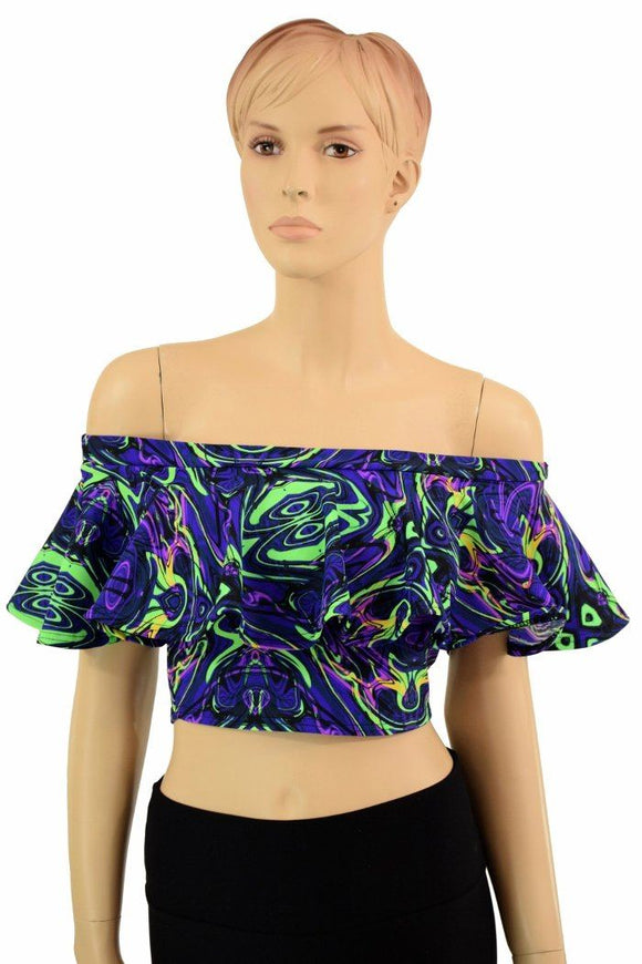 Off Shoulder Crop Top - Coquetry Clothing