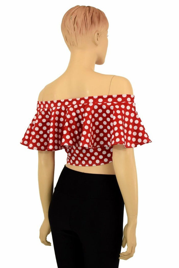 Off Shoulder Crop Top - Coquetry Clothing