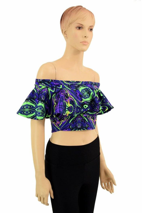 Off Shoulder Crop Top - Coquetry Clothing