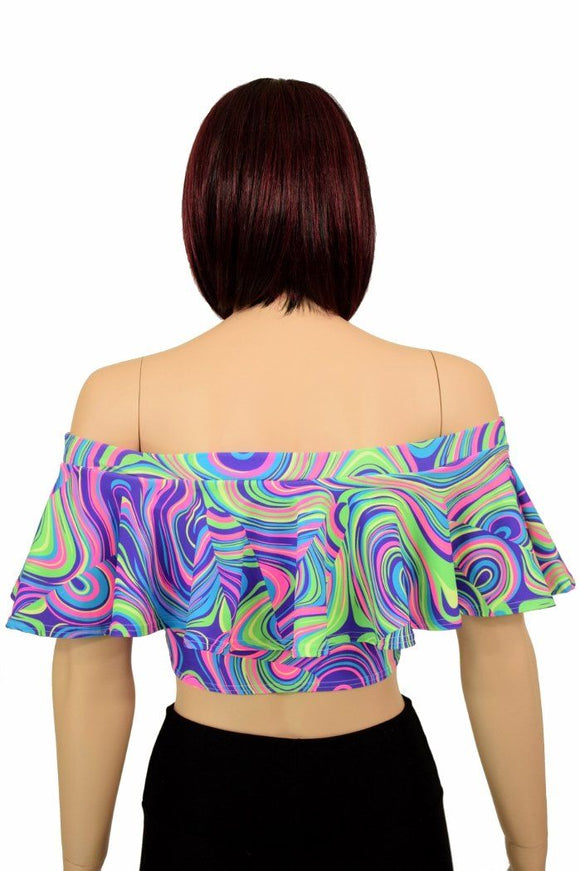 Off Shoulder Crop Top - Coquetry Clothing