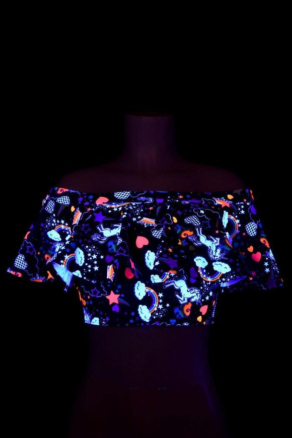 Off Shoulder Crop Top - Coquetry Clothing