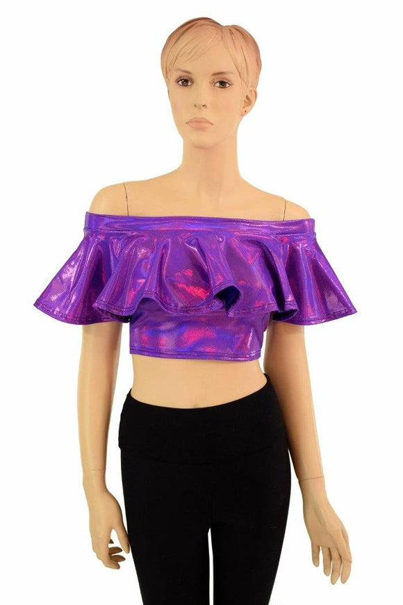 Off Shoulder Crop Top - Coquetry Clothing