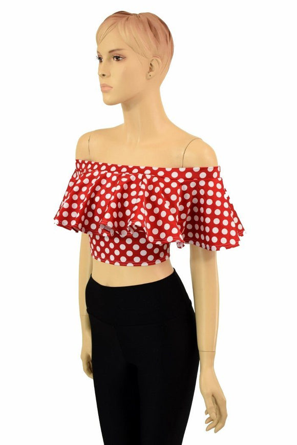 Off Shoulder Crop Top - Coquetry Clothing