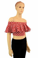 Off Shoulder Crop Top - Coquetry Clothing