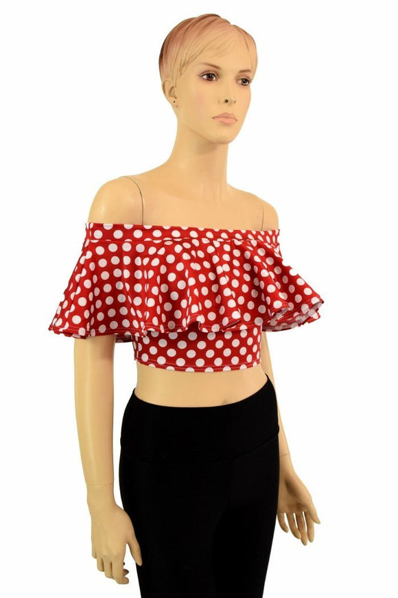 Off Shoulder Crop Top - Coquetry Clothing