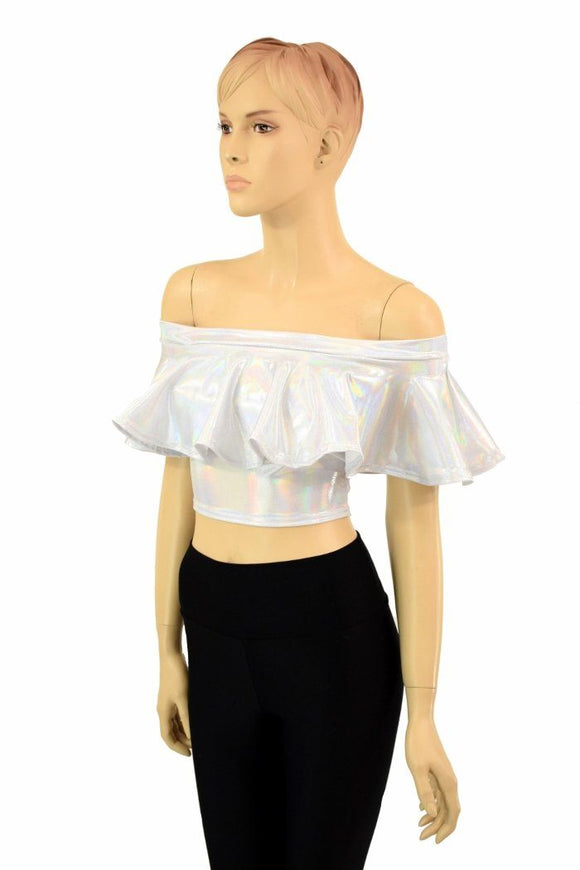 Off Shoulder Crop Top - Coquetry Clothing