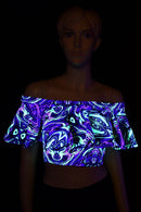 Off Shoulder Crop Top - Coquetry Clothing