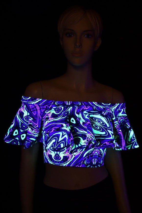 Off Shoulder Crop Top - Coquetry Clothing