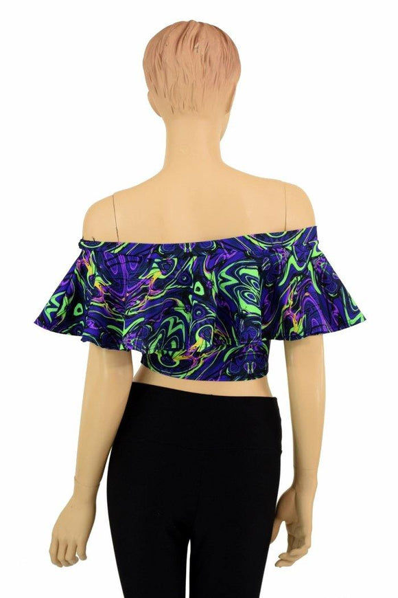 Off Shoulder Crop Top - Coquetry Clothing