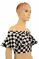 Off Shoulder Crop Top - Coquetry Clothing