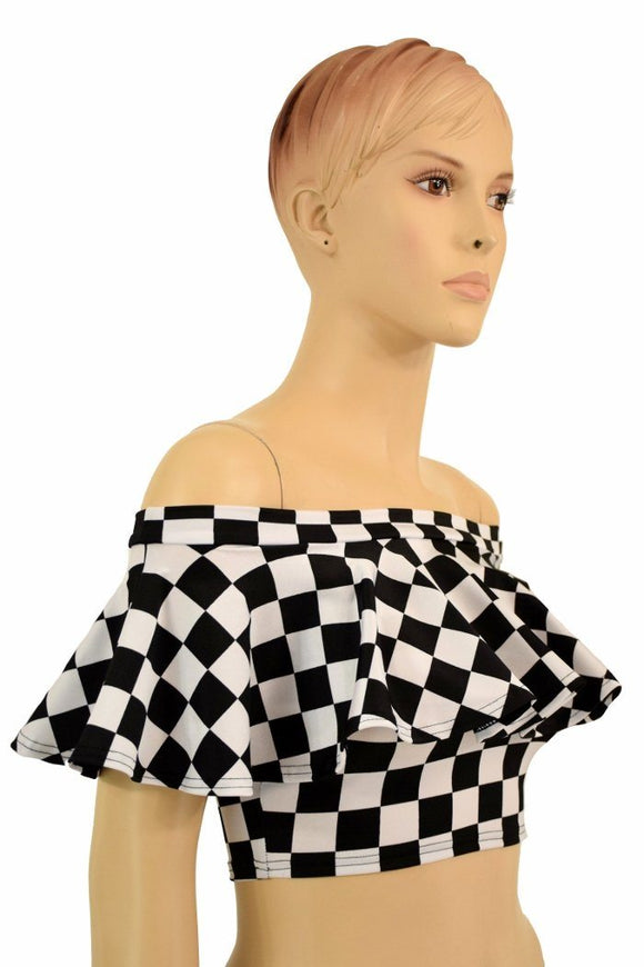 Off Shoulder Crop Top - Coquetry Clothing