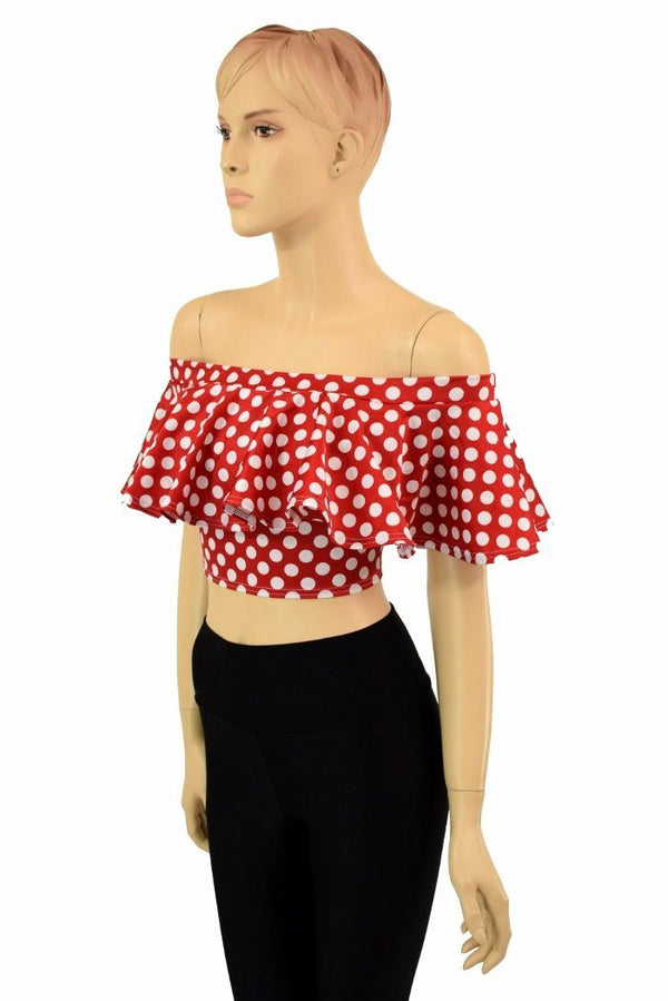 Off Shoulder Crop Top - 4