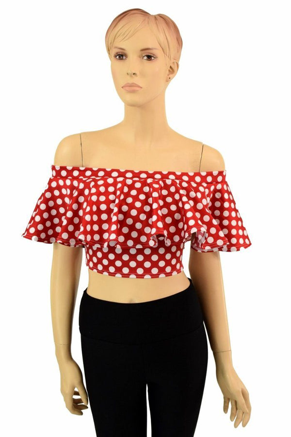 Off Shoulder Crop Top - 1