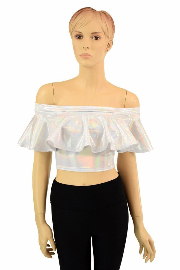 Off Shoulder Crop Top - 2
